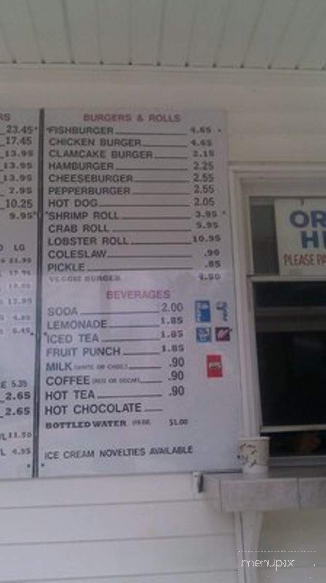 Menu of Salty Bay Seafood Take Out Restaurant in ...
