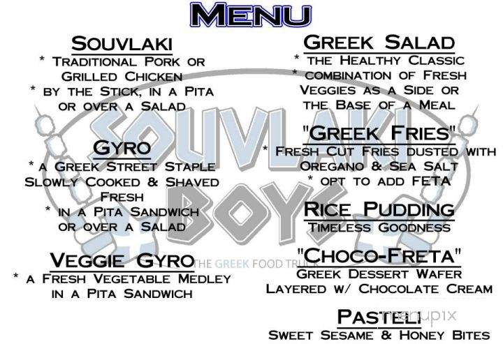 Souvlaki Boys - Lancaster, PA menu_pic
