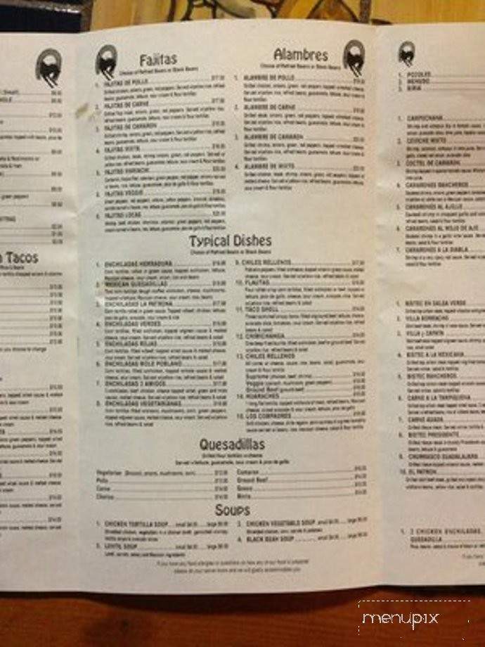 La Herradura - Mamaroneck, NY menu_pic