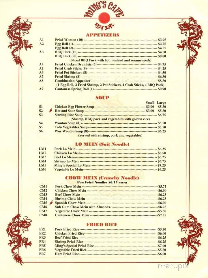 Ming's Cafe - Pocatello, ID menu_pic
