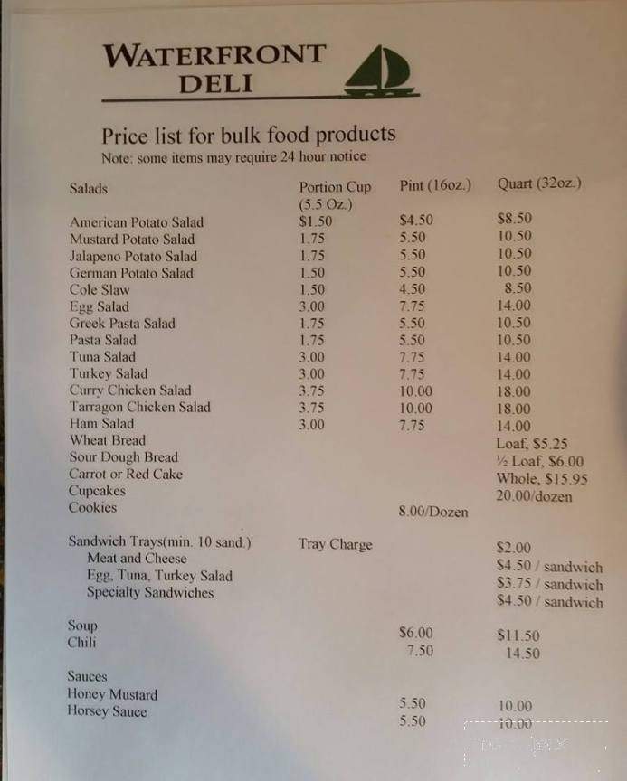 Waterfront Delicatessen - Bettendorf, IA menu_pic