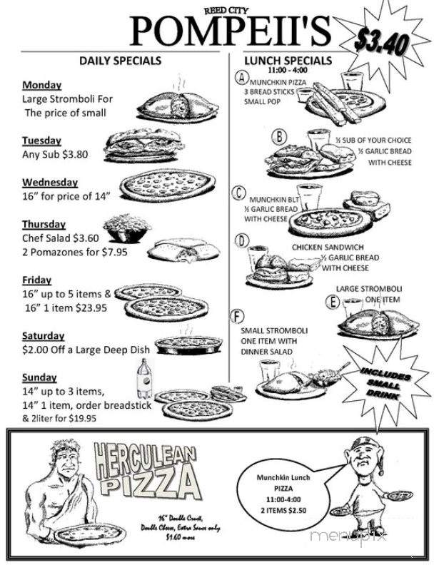 Pompeii's - Reed City, MI menu_pic