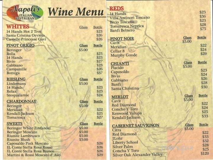 Napoli's - Grand Island, NE menu_pic