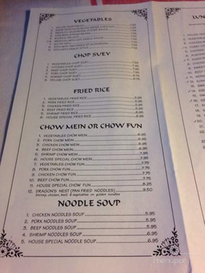 Happy Cafe - Hollister, CA menu_pic