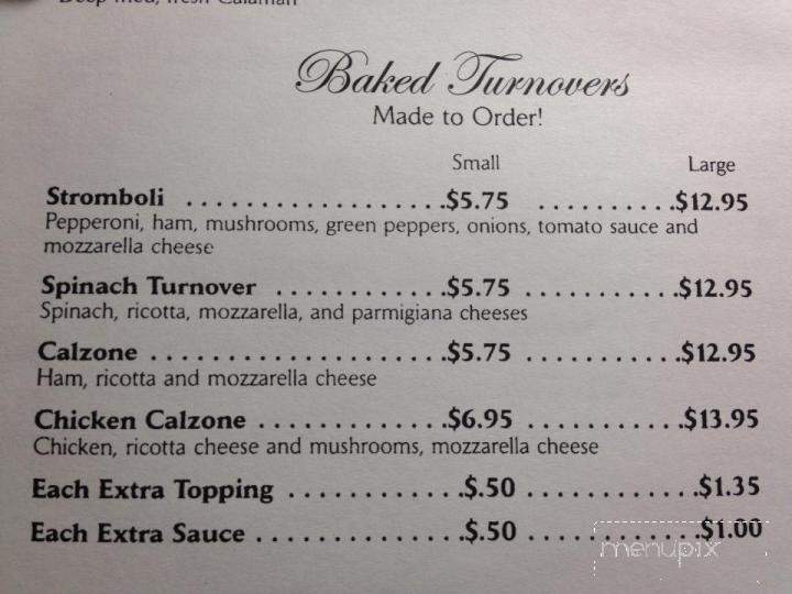Giovanna's Italian Eatery - Madison, VA menu_pic