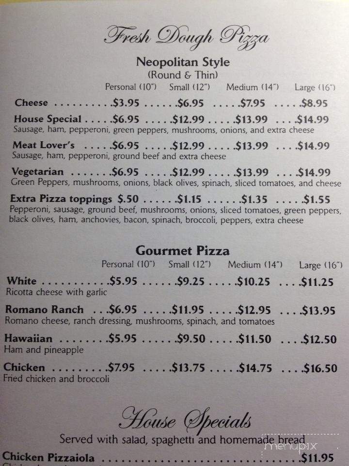 Giovanna's Italian Eatery - Madison, VA menu_pic