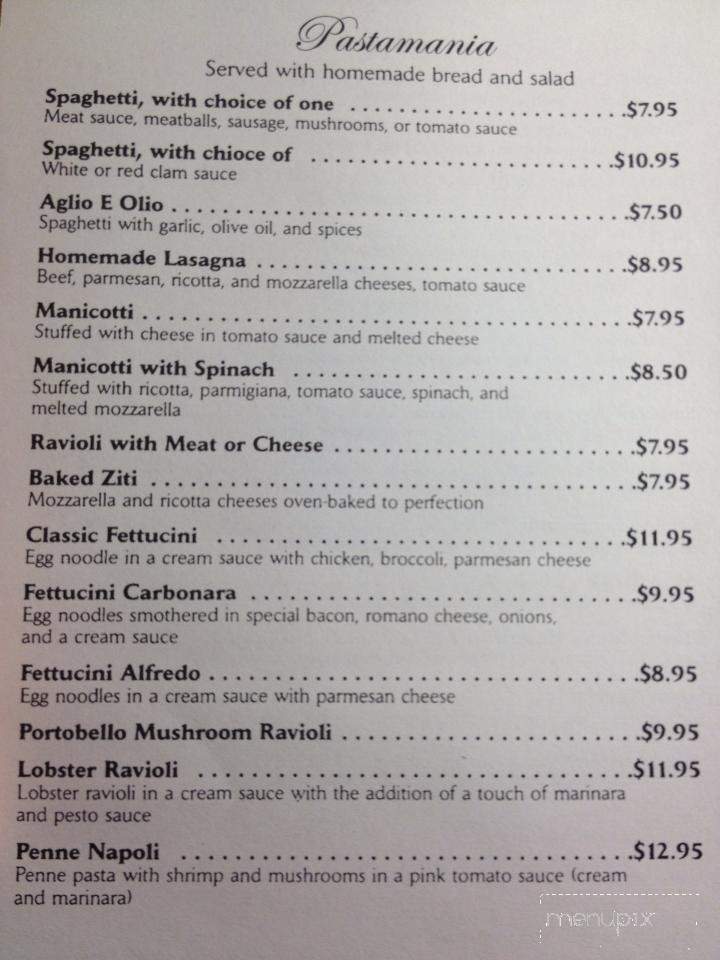 Giovanna's Italian Eatery - Madison, VA menu_pic