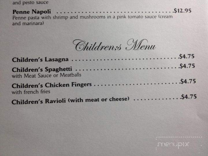 Giovanna's Italian Eatery - Madison, VA menu_pic