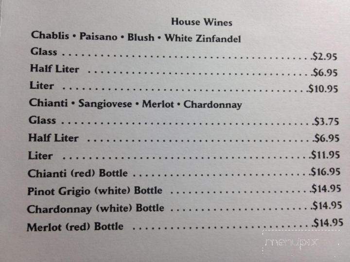 Giovanna's Italian Eatery - Madison, VA menu_pic