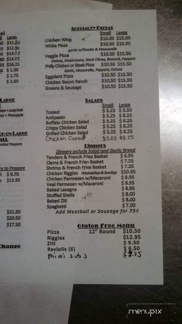 Primo Pizzeria - Ilion, NY menu_pic