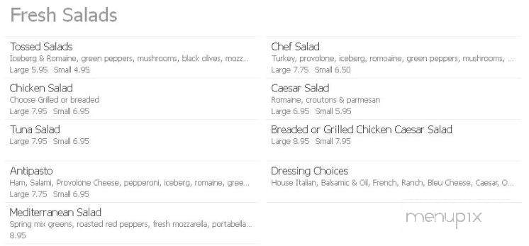 Gara's Pizza - Phillipsburg, NJ menu_pic