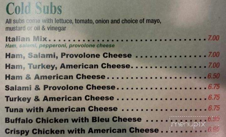 Primavera Pizza - Clifton Park, NY menu_pic