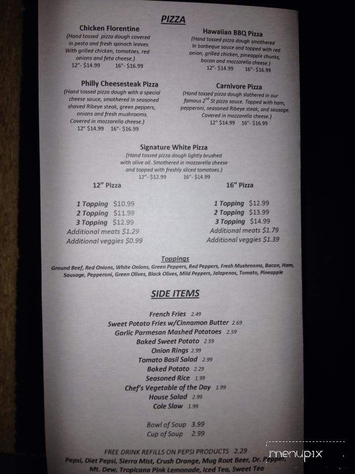 2nd St. Sports Pub - Freeland, MI menu_pic