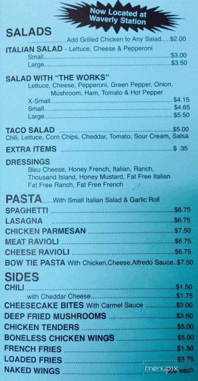 Lloyd's Pizzeria - Waverly, OH menu_pic