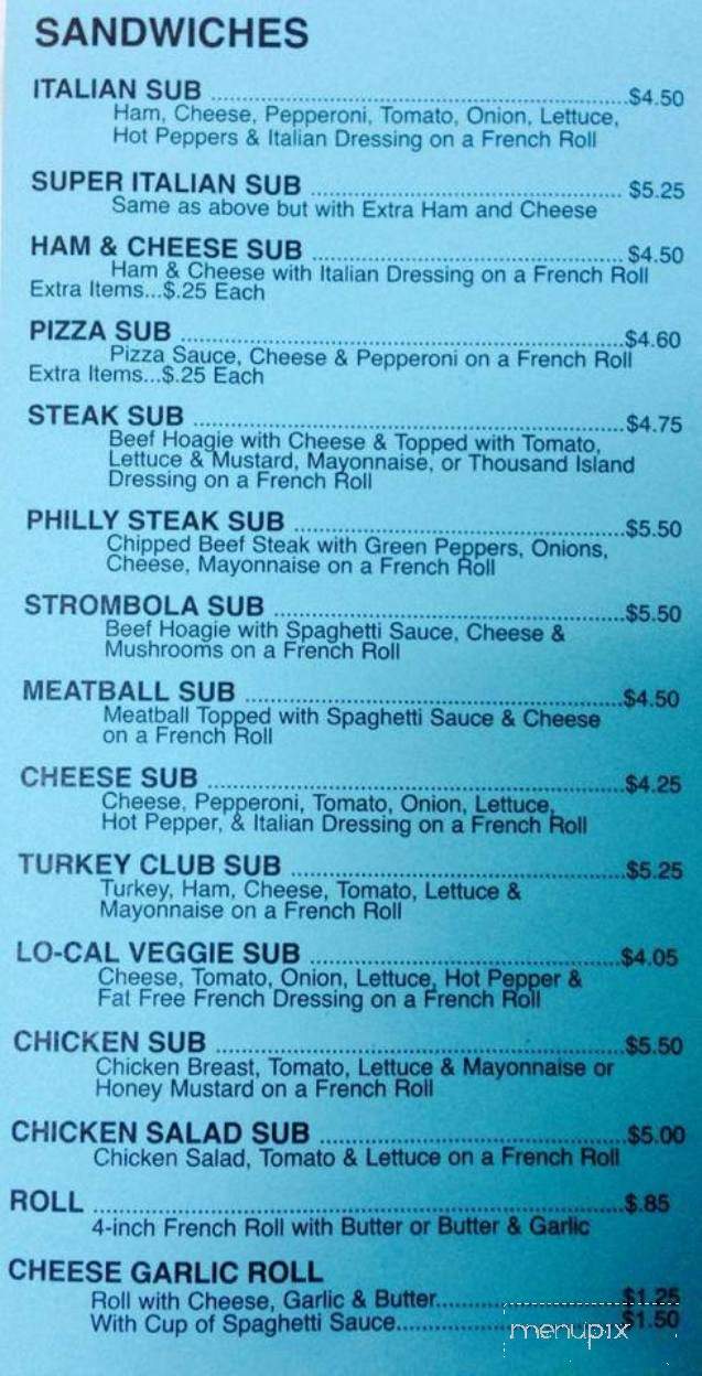 Lloyd's Pizzeria - Waverly, OH menu_pic
