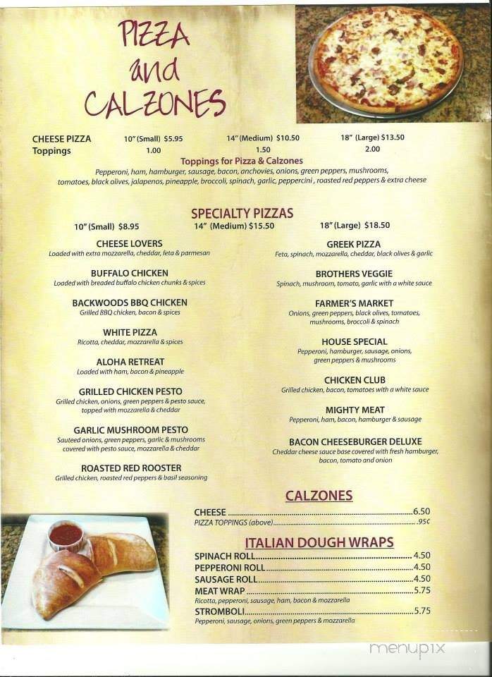 Brothers Pizza - Crystal River, FL menu_pic