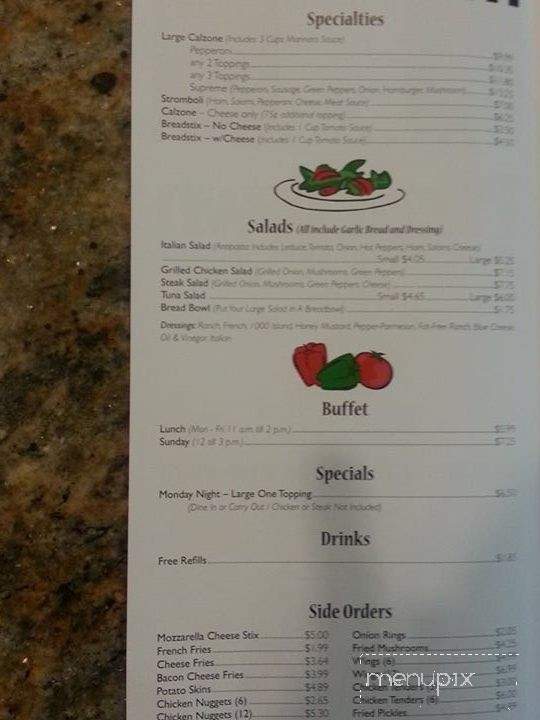 Pioneer Restaurant - Lebanon, VA menu_pic