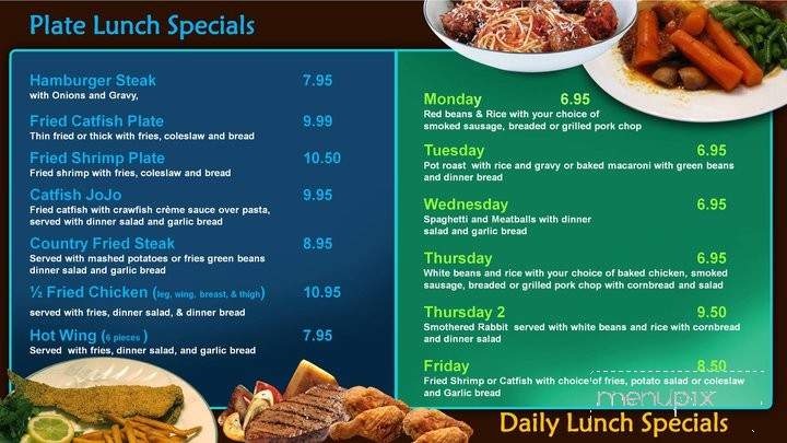 Joe's Cafe - Marrero, LA menu_pic