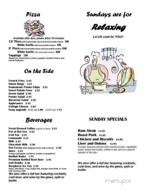 Antique Inn - Penn Yan, NY menu_pic