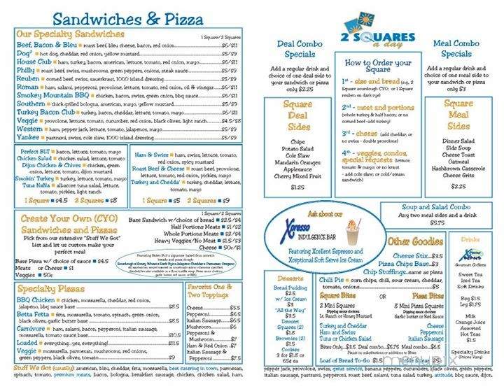 2 Squares A Day - Chattanooga, TN menu_pic