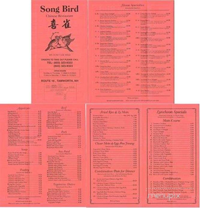 /2902532/Songbird-Chinese-Restaurant-Tamworth-NH - Tamworth, NH