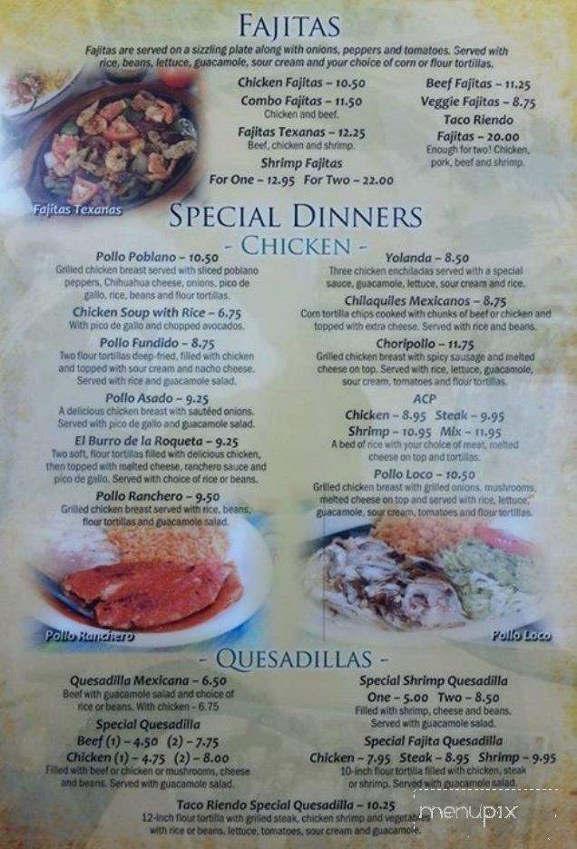Taco Riendo - Seneca, SC menu_pic