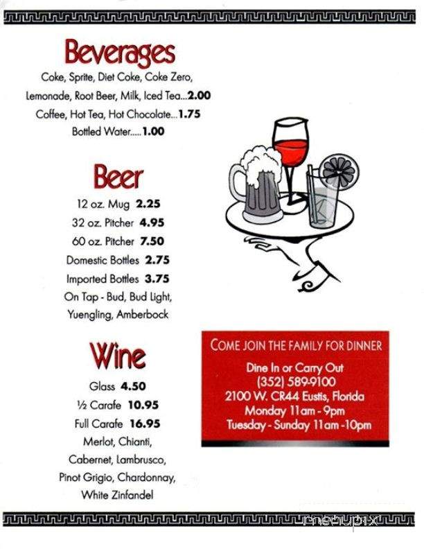 Stavros & Sons Of Eustis - Eustis, FL menu_pic