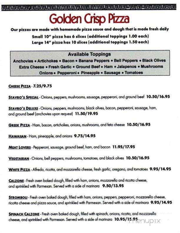 Stavros & Sons Of Eustis - Eustis, FL menu_pic