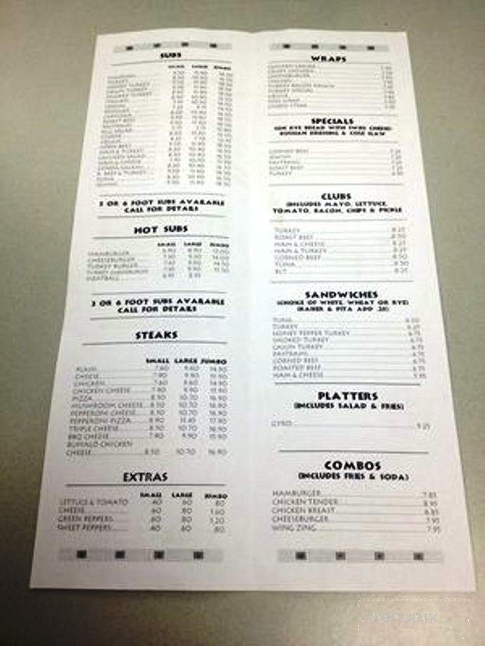 Shay's - Cleveland, OH menu_pic