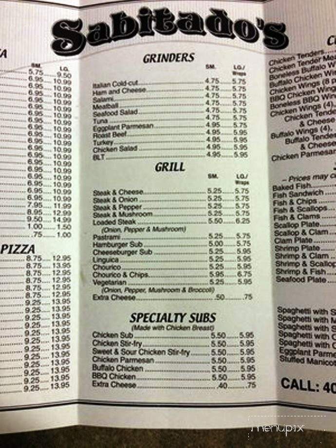 Sabitado Pizzeria - Tiverton, RI menu_pic