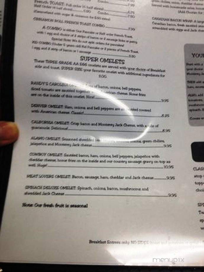 Crying Onion Cafe - Tucson, AZ menu_pic