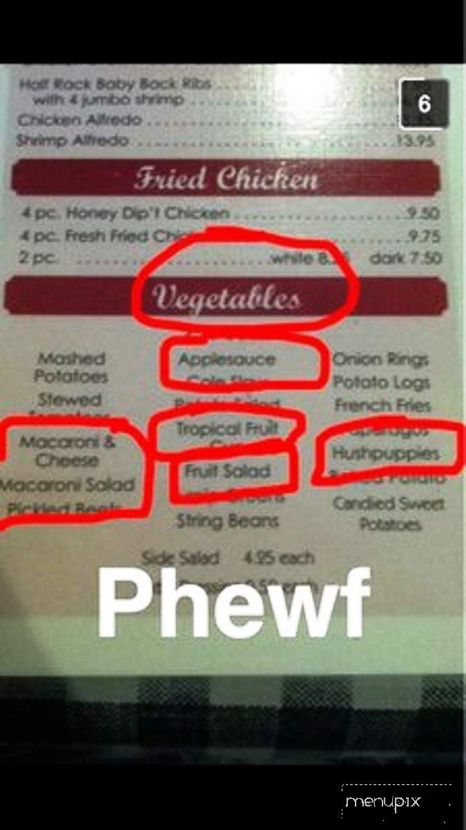 Smith Family Restaurant - Greenwood, DE menu_pic