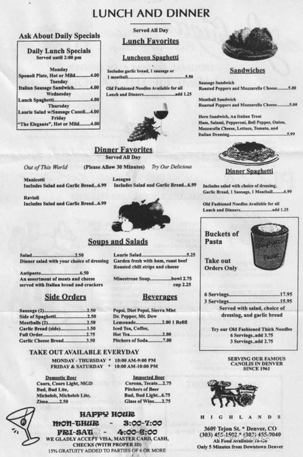 Lechuga's - Denver, CO menu_pic