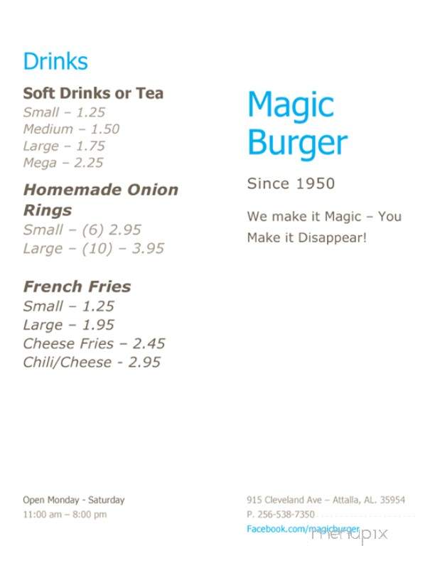 Magic Burger - Attalla, AL menu_pic