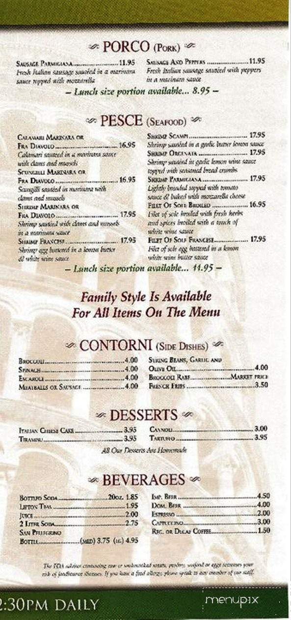Two Brothers Pizzeria - Montrose, NY menu_pic
