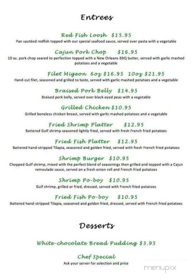 Cajun Grill - LaPlace, LA menu_pic