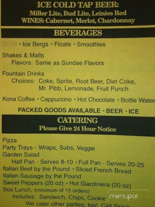 Skip's A' La Mode - Williams Bay, WI menu_pic