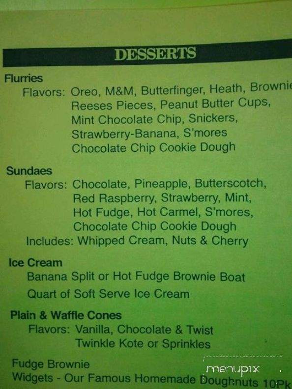 Skip's A' La Mode - Williams Bay, WI menu_pic
