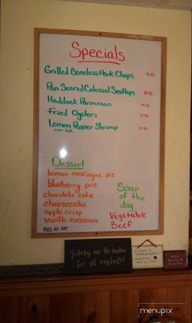 Pleasant Street Restaurant - Claremont, NH menu_pic