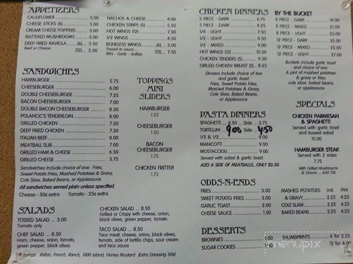 Toppings Pizzeria - Streator, IL menu_pic