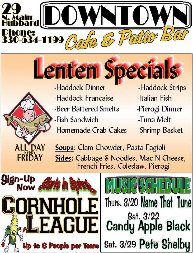 Downtown Coffee Cafe - Hubbard, OH menu_pic