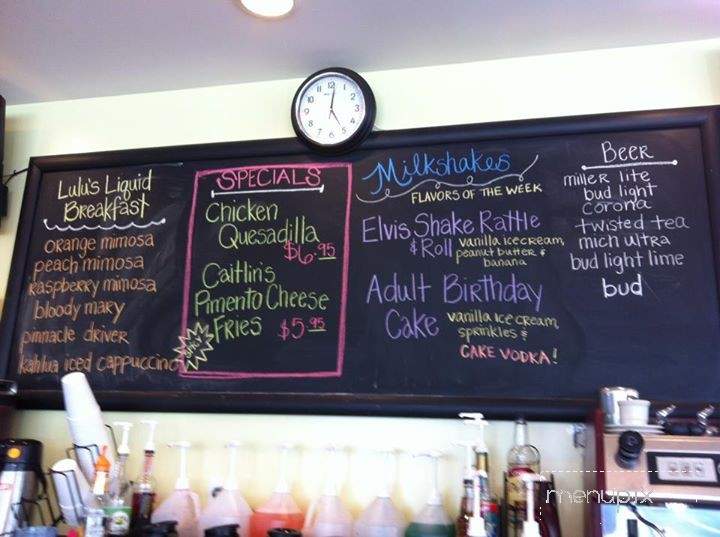 Lulu's Cafe - Myrtle Beach, SC menu_pic