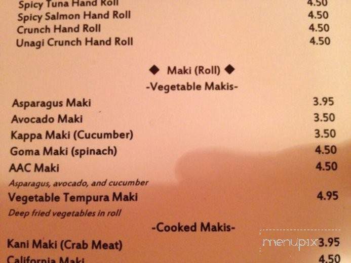 Sushi Ya - Philadelphia, PA menu_pic
