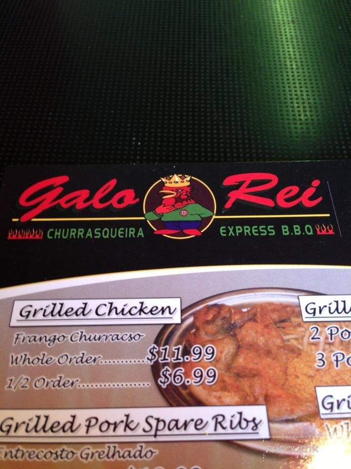 Galo Rei - Springfield, MA menu_pic
