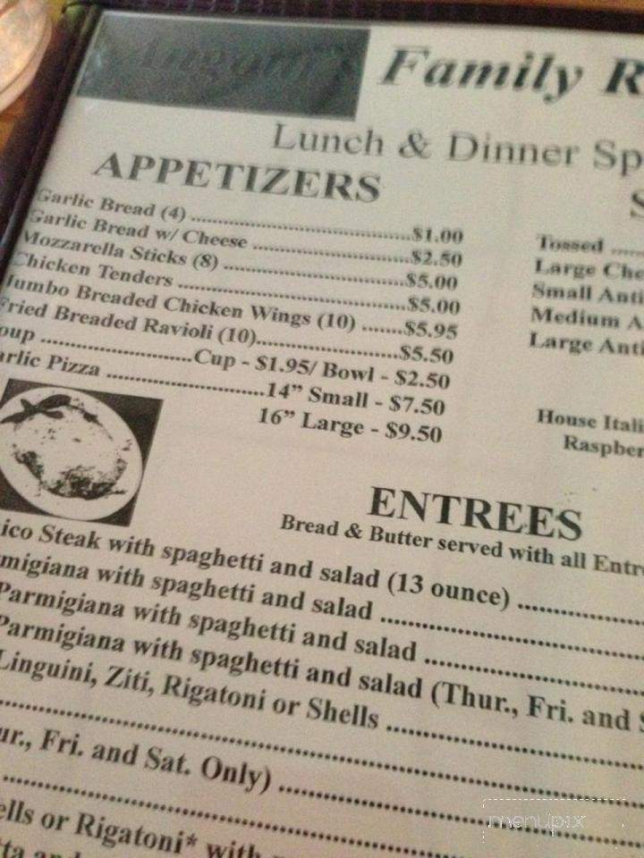 Angotti's Family Restaurant - Syracuse, NY menu_pic