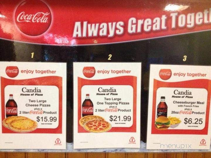 Candia House Of Pizza - Candia, NH menu_pic