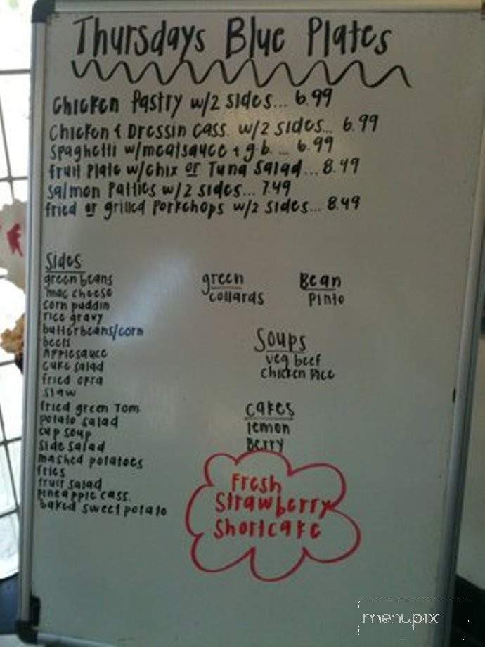 Rocking' Comet Diner - Clayton, NC menu_pic