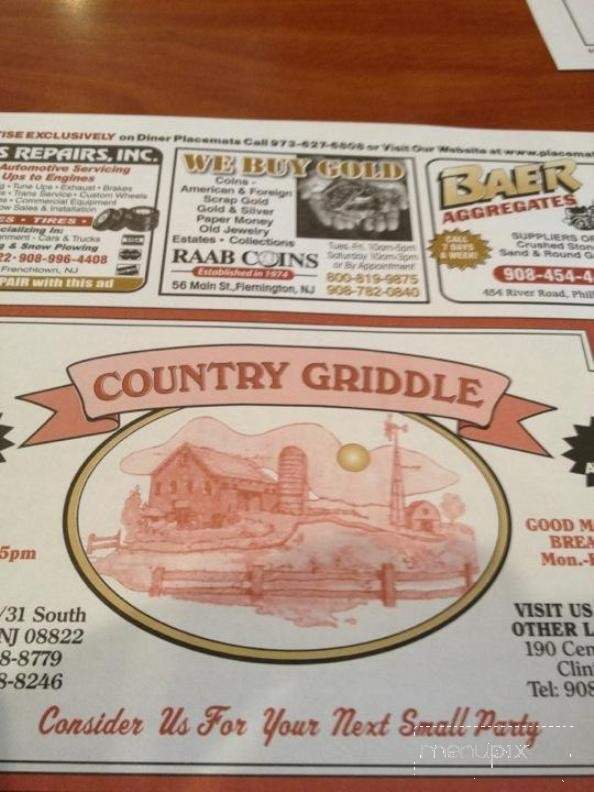 Country Griddle - Flemington, NJ menu_pic