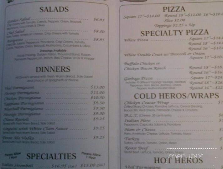 Al Dentes Pizzaria - Lake Ariel, PA menu_pic