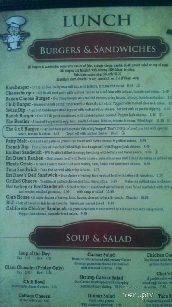 Fat Dave's - Vancouver, WA menu_pic